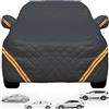 Generic Telo Copriauto Antigrandine Per Fiat Panda/Panda Hybrid/Panda Cross 2021-2024| Telo Copriauto Traspirante Spesso Antipolvere Antivento Anti-neve Anti-UV Per Auto Da Esterno E Da Interno(2,Panda Hybrid