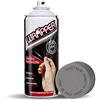 4R Quattroerre.it 16448 Wrapper Spray Grigio Alluminio Metallizzato | Vernice Removibile per Carrozzeria | Pellicola Spray Protettiva UV e Anti-Graffio | Wrapping Liquido Made in Italy