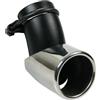 Lampa Pilot 60045 TS-21 Scarico Cerbottana per Auto con Curvo Scarico Tubo Sistema, 37mm-49mm Ø