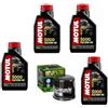 FAR KIT TAGLIANDO FILTRO OLIO HIFLO + 4LT OLIO COMPATIBILE CON Harley XL N Sportster Iron 883 2010 2013