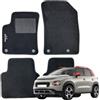 W-Parts Serie 4 TAPPETI - TAPPETINI in Moquette Neri per CITROEN C3 AIRCROSS - 2017-2025