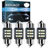Keiurot Lampadina C5W LED 31 mm Feston Lampada DE3175 LED Anti Errore Bianco 2016 9SMD Auto Interna Plafoniera led 12v Feston Lampadine Set di 4