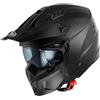 AER MOTO SPARE PARTS CASCO MOTO PREMIER JET SUBVERTER U9BM NERO OPACO CON MENTONIERA REMOVIBILE VISIERA (L)