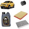 OP Kit tagliando 3 filtri + 5L olio 5W-30 IPC LS compatibile con Nissan juke i 1.5 DCI Gasolio 2010-2019