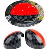 uvcany MINI Coperture per specchietti laterali, per portiera dell'auto, per Mini Cooper One/D/SD/S/JCW Serie F F54 F55 F56 F57 F60 2014-2019.6 (JCW, serie F senza foro luminoso)