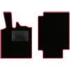 QUEMAR Tappetini Auto compatibili con Smart Fortwo W450 1998-2007 / Kit Tappeti in Moquette e Gomma su Misura (Set 2 Anteriori) / Ricami e Colori Personalizzati (0 Ricami, Bordo Fucsia)