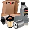 Saber KIT TAGLIANDO 4 FILTRI + 4 LITRI OLIO MOTORE ORIGINALE 5W30 PER FIESTA, FUSION 1.4 TDCI