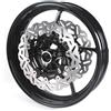 Konerstone Ruota anteriore e rotori a disco freno per Z900 Z650 Ninja 650 2017-2024 accessori moto nero lucido 2018 2019 2020 2021