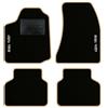 QUEMAR Tappetini Auto per Alfa Romeo 159, Bordo Beige, 2 Ricami | 2005-2011 / Kit Tappeti Moquette e Gomma su Misura / Set 2 Anteriori + 2 Posteriori / Ricami e Colori Personalizzati