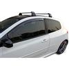 J&J AUTOMOTIVE Deflettori d'Aria per Renault Clio 3 3-Porte 2005-2012, Set da 2 Pezzi, Nero Fumé Oscurato Heko
