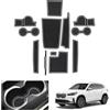 GAFAT Compatibile con BMW X1 U11 iX1 2023-2025 2026 Tappetini Antiscivolo, iX1 X1 2025 Tappetino in Gomma Console Centrale, Non Scivolano, Cuciture Porte, Accessori X1 U11 (Bianco)
