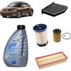 OP Kit tagliando 4 filtri + 5L olio Q8 5W30 per Volkswagen Beetle 5C 1.6 TDI,CAYC