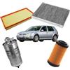 Somer Car KIT 4 FILTRI TAGLIANDO COMPATIBILE CON VOLKSWAGEN VW GOLF 4 IV 1.9 TDI