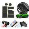 LUWU Compatibile con Peugeot 208 E-208/Peugeot 2008 e-2008 GT Line 2020-2024 2025 Tappetini Antiscivolo in Gomma per Console Centrale Portabicchieri Scanalatura Porta 208 2008 Accessori (Verde)