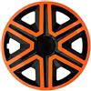 NRM Action - Set di 4 copricerchi universali per auto (arancione/nero, 15)