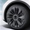 Fabater Coprimozzi Copriruota da 19 Pollici per Model Y 2021-2023, Set di 4, Copriruota di Ricambio, Coprimozzo, Facile da Installare e Aiuta a Migliorare le Prestazioni di Guida (Nero
