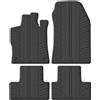 Gledring Tappetini in Gomma Compatibile con Peugeot 308 III HB 5-Porte 2021- & Opel Astra L HB 5-Porte (Profilo T 4-Parti + Clip di Montaggio)