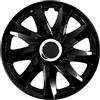 NRM Set di 4 copricerchi universali Drift nero 14