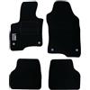Auto Accessori Lupex | Set 4 pezzi Tappetini auto Compatibili con Panda (2012 a oggi) con 4 Clip di Fissaggio | Tappeti Sagomati in Moquette con Ricamo Lato Guida | Fondo Antiscivolo