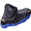 Auto Accessori Lupex Telo Coprimoto in Tessuto Oxford 210D, Cover Sagomato Antipioggia, per Moto Motorino Scooter Bici, Taglia XXXL 296x105x130cm