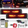 BUNQQF Occhi LED per Camion e Auto, Luci da Diavolo, Display Flessibile Programmabile, Fai da Te, LED Dinamici, Luce Colorata