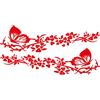 Asudaro Adesivo Decorativo per Auto con Fiori di Farfalla, Asudaro 2 Pezzi Decalcomanie Decorazione Lampada per Sopracciglia Impermeabile Farfalla Adesivo Cofano per Auto per Suv Camion Murale 30cmx11cm