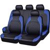 WHMH 9Pcs Coprisedili Auto per Volkswagen VW UP 2011-2023,Set Copri-Sedile per Anteriori e Posteriori Accessori Auto Interno,A/9pcs Set Blue