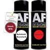 Alex Flittner Designs Auto Vernice Spray Set per Renault B76 Rouge De Feu MetallicBase Trasparente 2x400ml con vernice spray trasparente