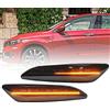 NSLUMO Indicatore di direzione Freccia Specchietto laterale LED Compatibile con Fiat Tipo 356 Tipo Cross 356 357 Frecce Luce Progressivo Fumè Nero Side Marker
