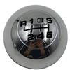 Hguvsjd Pomello Del Cambio Per Alfa Per Romeo Per Giulietta 2010-2020 Pomello Cambio A 6 Marce Leva Cambio Cambio Leva Cambio Emblema Distintivo Tappo Copertura Pomello Leva(Chrome black)