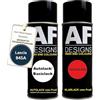 Alex Flittner Designs Auto Vernice Spray Set per Lancia 845A Blu Nicole MetallicBase Trasparente 2x400ml con vernice spray trasparente