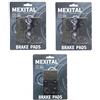 MEXITAL Pastiglie freno Semi-metallico Anteriori + Posteriore per GSXR 750 (94-99) / TL 1000 R (RW/RX/RY/RK1-RK3) (98-03) / GSXR 1100 W (93-98) / GSF 1200 (SK/K) (01-05) / GSX 1300 R (99-07)