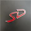 Generico Adesivo 3D in metallo con logo SD D for bagagliaio posteriore, compatibile con SD F54 F55 F56 F60 R55 R60(Dark Grey)