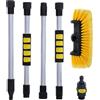 Generic Kit di spazzole per lavaggio auto, asta telescopica per la pulizia, bastone estensibile per lavaggio auto, con setole morbide, per camion, barca, SUV, furgoni, attrezzature per la pulizia dei veicoli