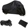 MKIHISNE Telo Coprimoto Impermeabile Universale XXXL, 190T Polyester Taffeta Parapioggia Paravento Anti UV per Motorino Motociletta impermeable antigraffio adatto a qualsiasi atagione universale 295*110*140