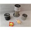 Motor Fun Sports Set di filtri (piccoli), compatibile con Case CK 13, filtro dell'olio, filtro dell'aria, filtro del carburante
