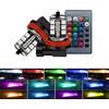 SOFOC-H11 fari LED RGB luci antinebbia luci per guida per auto/moto luci stroboscopiche luci posteriori ecc regolabili a colori con telecomando 5050 27SMD 12V 2Pcs