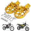 BIUGERCN Pedane Moto Poggiapiedi Alluminio CNC Larghe per Vent 50 DERAPAGE 50 RR Baja 50 HM50 CRE50 CRM50 Motore AM6 Supermoto Enduro Pit Bike Motocross Oro