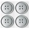 Generico Copricerchi per Panda 141 e 141A Van, Dance e Hobby, Plastica, 35 cm, Clip di fissaggio, Kit di 4 coppe ruote, 3552701 - 4