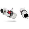 DOMINATOR CBR 954 RR Fireblade Marmitta racing GP I Bolt-on Dominator Exhaust Terminale di Scarico Silenziatore 2002 2003