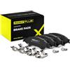 RIDEX PLUS 402B0809P Set d'assale Kit pastiglie freni Anteriore senza accessori Compatibilità con FORD RANGER TKE
