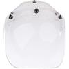 D DOLITY Visiera Casco Motocicletta Stile Bolla Bubble 3 Snap Bottoni Paravento per Bonanza Biltwell - 3
