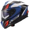 LS2, Casco Moto Integrale CHALLENGER II VIPER White Blue Red, S