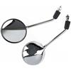USQBUZHHK Estremità manubrio Per Hornet 600 750 CB400X CB500 CB650F CB1000 Specchietti Retrovisori Per Moto 8 10MM Specchietto Universale(Cromo)