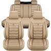 VIVAZYQ Coprisedili Auto in Pelle - Fodere Sedili Auto di Lusso Universali - Impermeabili per Mini Cooper One S R50 R53 R56 R60 F55 F56 R58 R59 Accessori, Protezione Sedile Auto(E)
