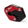 LUTFI Cavalletto Poggiapiedi Estensione Accessori Moto Cavalletto Piede Cavalletto Laterale Estensione Ingranditore Pad Staffa Per Yam&aha XMAX 300 X-MAX 125 250 400 XMAX300
