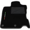 Somer Car Tappetino Auto SOLO LATO GUIDA 1pz compatibile con Nissan Qashqai 2014-2021 | 1 tappeto su misura in moquette, bandiera Italia