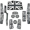 Konforhom Per Mini Cooper R56 R60 F56 F55 F54 F60 Sottobicchiere dell'Acqua Porta Scanalatura Zerbino Decorazione Countryman Tappetino Antiscivolo