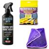 HITOPSELLER KIT MANIAC LINE WATER SPOT MINERAL REMOVER + MICROFIBER PAD + SUPER DRYER KIT COMPLETO PER L'USO DECONTAMINAZIONE RIMOZIONE MACCHIE CALCARE OSSIDAZIONI CARROZZERIA VETRI PLASTICHE…