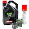 Gazoobike Kit di manutenzione cambio olio standard per TRIUMPH Scrambler 865 dal 2007 al 2018 - MTL 5100 10W40 4L